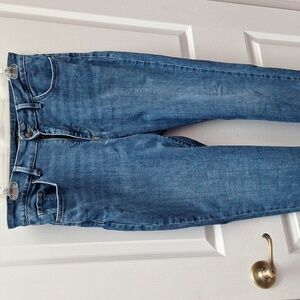 Q women's Lee straight leg stretch slimming plus size jeans 16